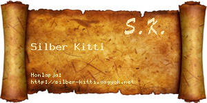 Silber Kitti névjegykártya